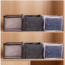 Kit 5 Organizador De Gavetas De Jeans Dobráveis/Roupas De Compartimento De Malha Economia De Espaço Em Casa