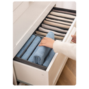 KIT 5 Organizador De Gavetas De Jeans Dobráveis/Roupas De Compartimento De Malha Economia De Espaço Em Casa