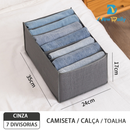 KIT 5 Organizador De Gavetas De Jeans Dobráveis/Roupas De Compartimento De Malha Economia De Espaço Em Casa