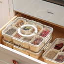 Pote Acrílico Luxo Multiuso Com 4 Ou 8 Divisórias Para Frutas Legumes Carnes E Ovos Transparente
